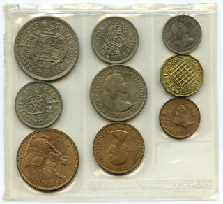 1953 Great Britain 9-Coin Set Queen Elizabeth II Coronation - E472