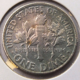 1947-S Roosevelt Silver Dime - Toning Toned - San Francisco Mint - G515