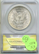 1887 Morgan Silver Dollar ANACS MS63 Certified $1 Philadelphia Mint - A927