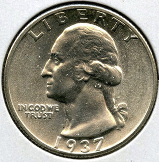 1937 Washington Silver Quarter - Philadelphia Mint - G774