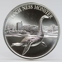 Loch Ness Monster 999 Silver 1 oz Art Medal Round Nessie Scotland ounce JJ033