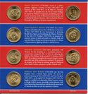 2008 P & D Presidential $1 Coin Uncirculated Set 8 Coins US Mint OGP - JP357