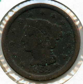 1852 Braided Hair Large Cent Penny - BT304