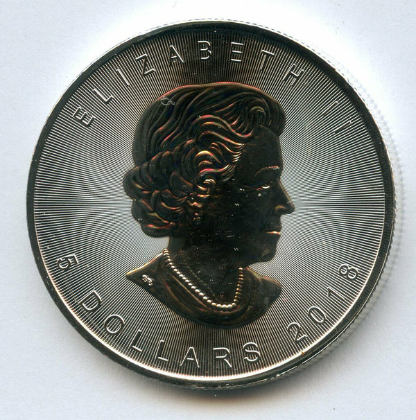 2018 Canada Maple Leaf 1 Oz 9999 $5 Silver Coin ounce - RC384