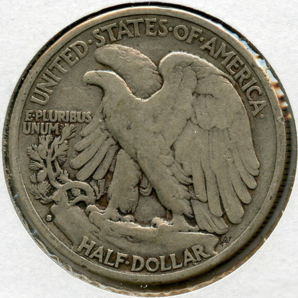 1934-S Walking Liberty Silver Half Dollar - San Francisco Mint - JL819