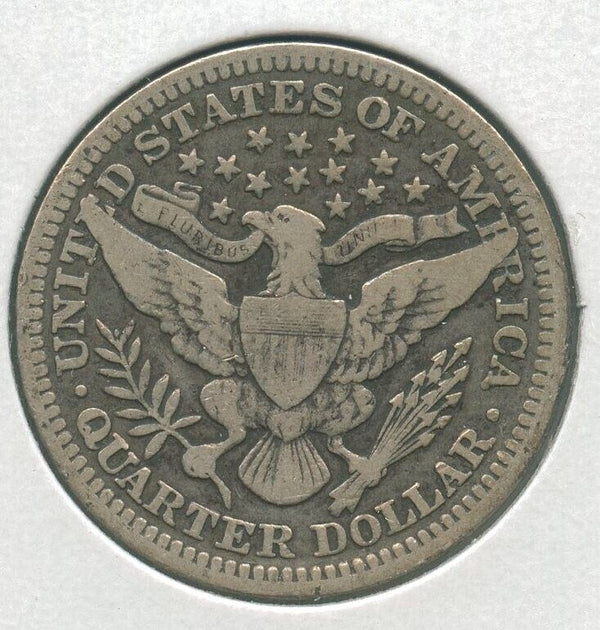 1905-P Silver Barber Quarter 25c Philadelphia Mint - KR148