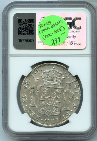 1811 Peru Lima JP 8 Reales Silver Coin NGC AU Details Certified Coin - JP605