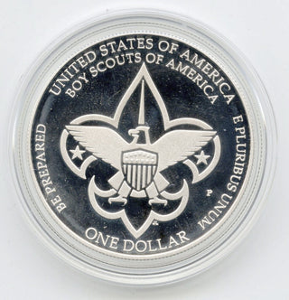 2010 P Boy Scouts of America Centennial Silver Dollar Proof Coin -DM970
