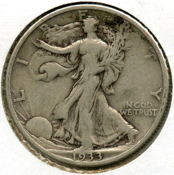 1933-S Walking Liberty Silver Half Dollar - San Francisco Mint - JL815