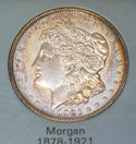 The Silver Story Coin & Currency Set Frame 1921 Morgan 1922 Peace - A421