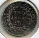 1841 East India Company Coin - Two Annas - Queen Victoria - G344
