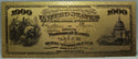 $1000 National Back Salem 1875 Novelty 24K Gold Foil Plated Note Bill 6