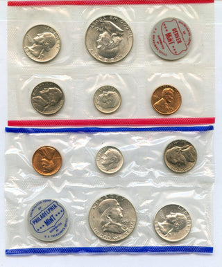 1961 United States Uncirculated Mint Set US Mint 10 Coins P D S - JP636