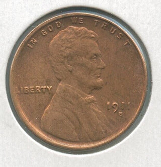 1911 S Lincoln Wheat Cent 1C San Francisco Mint - ER241