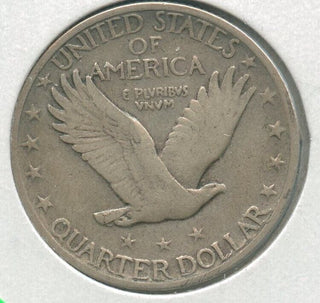 1918-S Silver Standing Liberty Quarter San Francisco Mint - ER503