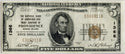 1929 $5 National Currency Bank Providence Rhode Island Note Ten Dollars -DN278
