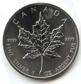 2013 Canada $5 Maple Leaf 9999 Fine Silver 1 oz Coin - Queen Elizabeth II - C342