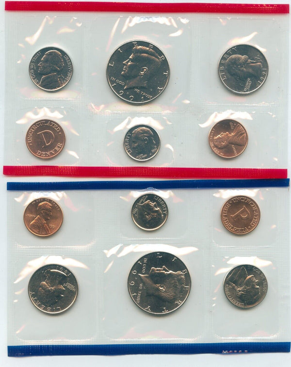 1991-P & D US Uncirculated Mint Set 10 Coin Set United States Philadelphia