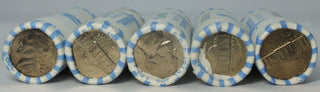 Lot of (5) 1989-P Jefferson Nickel Rolls (200 Coins) Uncirculated - LH150