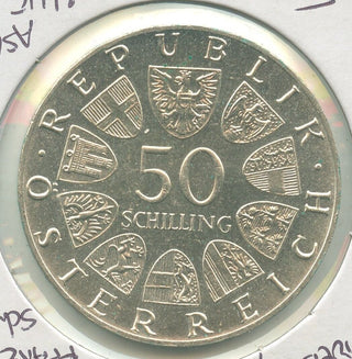 1978 Austria 150th Ann Of Death Of Franz Schobert Silver 50 Schillings - KR500