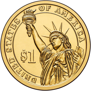 2014-P Herbert Hoover Presidential Dollar US Golden $1 Coin - Philadelphia Mint
