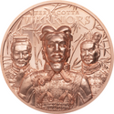 2021 Terracotta Warriors 50g Copper Ultra High Relief $1 Cook Islands Coin JN862