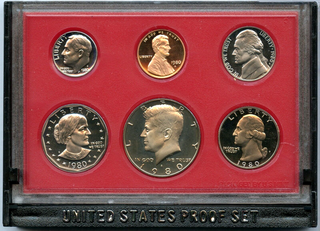 1980 United States 5-Coin Proof Set - US Mint OGP
