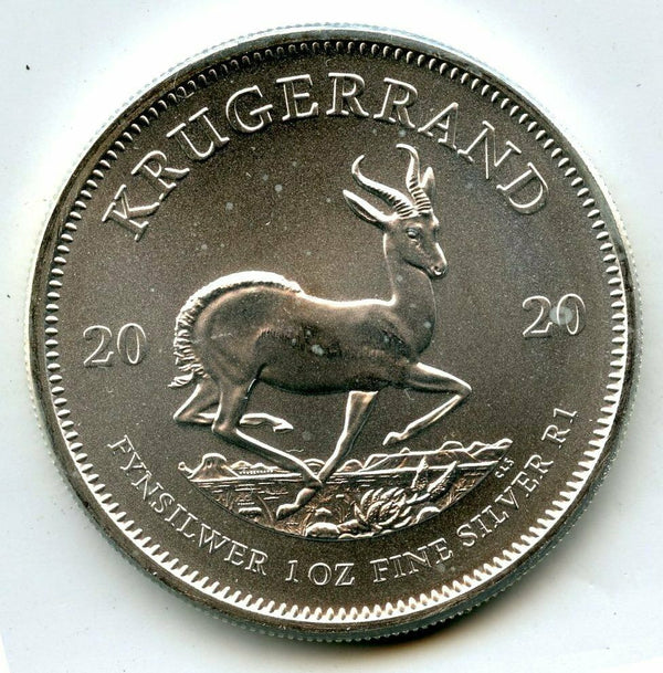 2020 South Africa 999 Silver 1 oz Krugerrand Coin Suid Afrika Bullion BP111