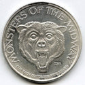 Chicago Bears 1985 Monsters of Midway 999 Silver 1 oz Sports Medal Round - A618