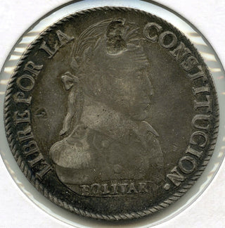 1834 Pi Bolivia Coin 8 Soles - Potosi - B508