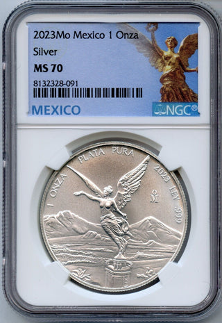 2023 Mexico Libertad 1 Oz 999 Silver Coin NGC MS70 Onza Moneda Plata Pura JP575