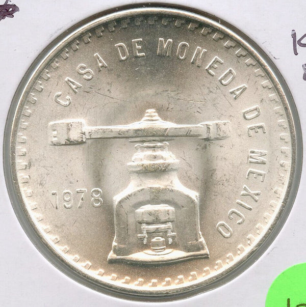 1978 Mexico Balance Scale Onza 1 oz Silver Plata Pura Casa de Moneda - DN033