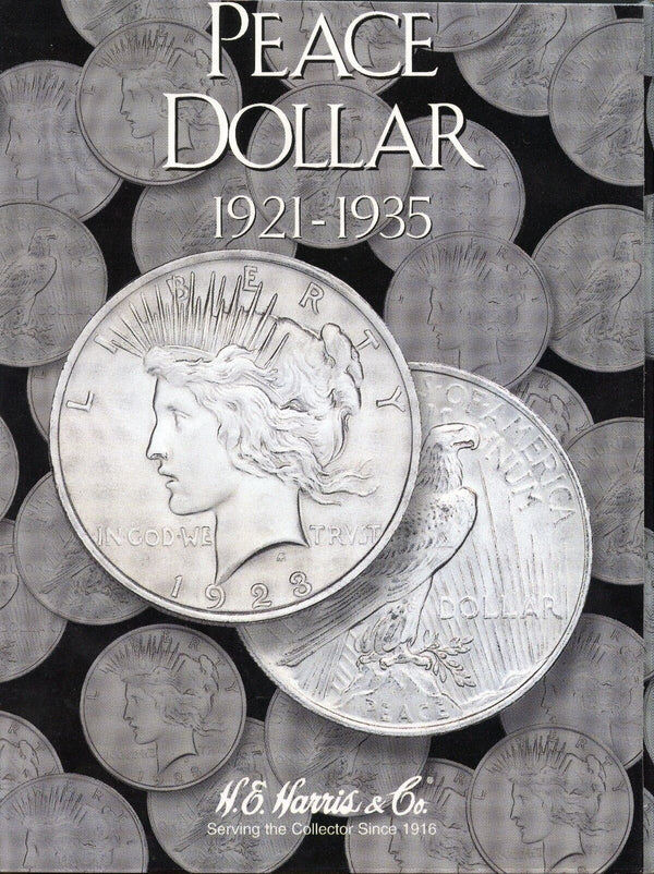 Coin Folder - Peace Dollars 1921 - 1935 Set - Harris Album 2709 collection