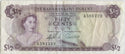 1965 The Bahamas Government Banknote 50 Cent Currency Note in Holder Money DN169