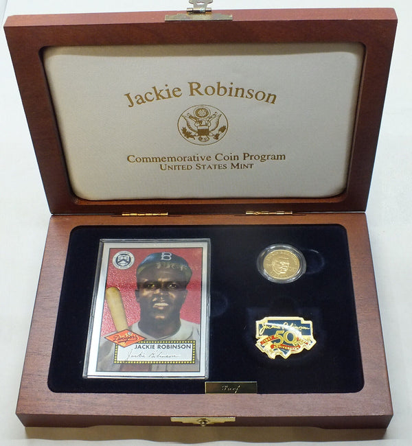 1997 Jackie Robinson Legacy Gold Coin Set 50th Anniversary US Mint - A58