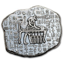 Egyptian Relic God Anubis 1 Troy Oz 999 Silver Bar Antique Monarch - JP193