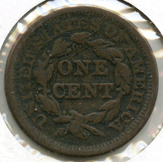 1850 Braided Hair Large Cent Penny - C41