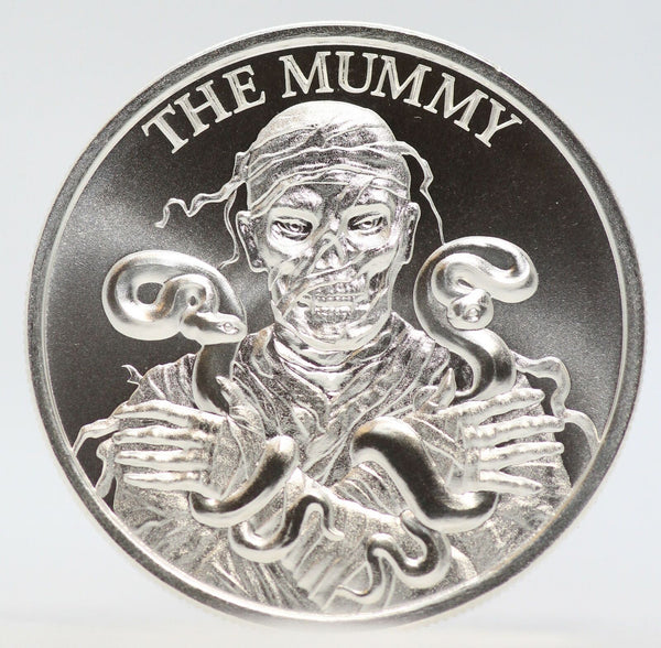Mummy Horror Series 999 Silver 1 oz Art Medal 2020 Round Intaglio Mint - JL692