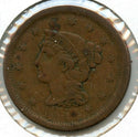 1854 Braided Hair Large Cent Penny - BX33