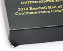 2014 Baseball Hall of Fame Commemorative $5 Gold Coin Box & Capsule Only - A458