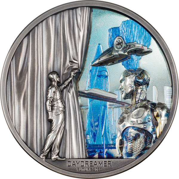 2022 Daydreamer Future 2 Oz Silver Coin Palau $10 Ultra High Relief - JN925