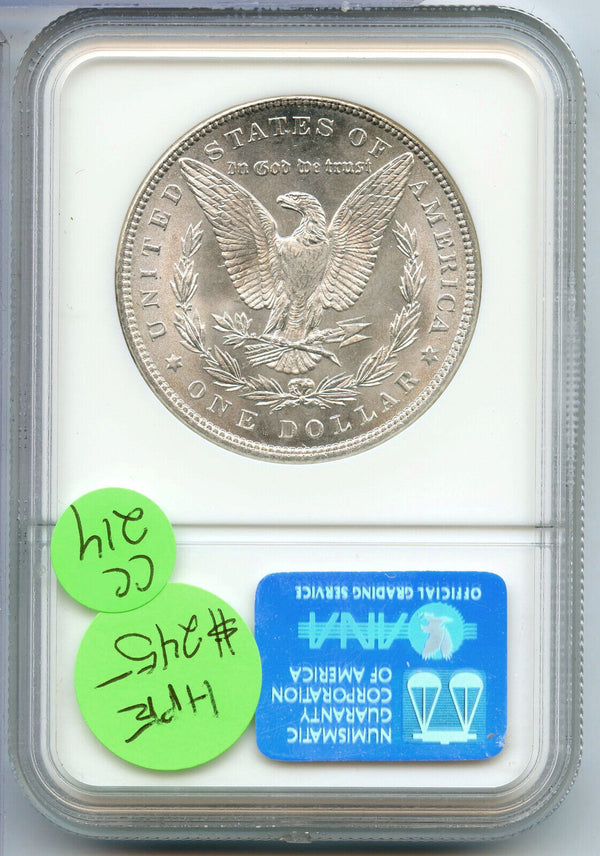 1896 Morgan Silver Dollar NGC MS65 Certified - Philadelphia Mint - CC214