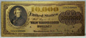 1878 $10,000 Legal Tender Novelty 24K Gold Foil Plated Note Bill 6