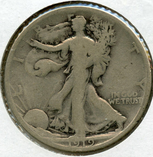 1919-D Walking Liberty Silver Half Dollar - Denver Mint - JL805