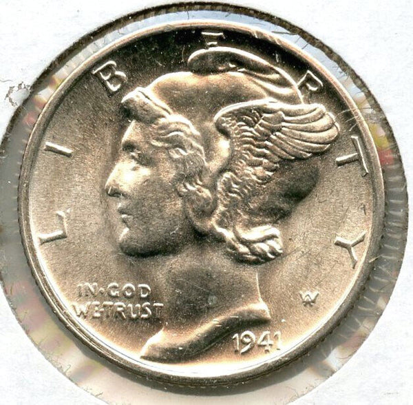 1941-D Mercury Silver Dime - Gem Uncirculated - Denver Mint - CC495