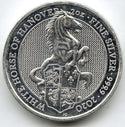 2020 Queen's Beast White Horse of Hanover 9999 Silver 2 oz Britain 5 Pound A617