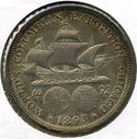 1893 Columbian Exposition Chicago Silver Half Dollar Commemorative Coin - A512