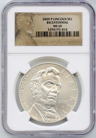 2009 P Lincoln Bicentennial Commemorative Dollar NGC MS 69 -DN014