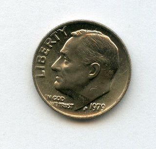 1979-P Roosevelt Dime $5 Roll Uncirculated 10c 50 Coins Philadelphia Mint JP170