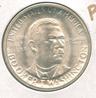 1946-P Silver Booker T Washington Commemorative Half Dollar 50C - ER967